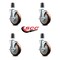 Service Caster Regency Work Table Locking Caster Replacement Set REG-SCC-EX20S514-PPUB-MRN-TLB-112-4 - alternate 2
